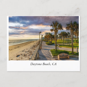 Sonnenaufgang am Strand von Daytona: Eine Flucht v Postkarte