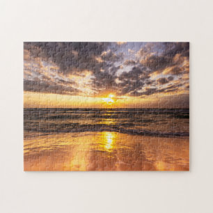 Sonnenaufgang am Surfer-Paradies-Puzzlespiel