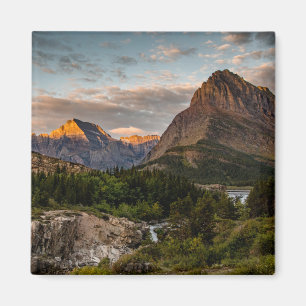 Sonnenaufgang am Swiftcurrent Lake Magnet