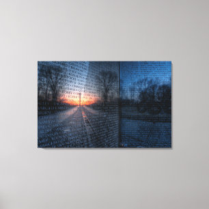 Sonnenaufgang am Vietnam-Denkmal Leinwanddruck
