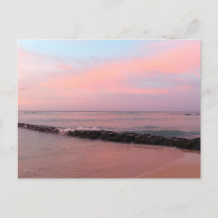 Sonnenaufgang am Waikiki-Strand Postkarte