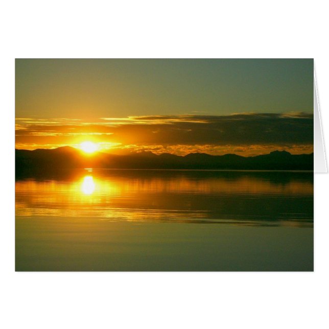 Sonnenaufgang am Yellowstone-See (innen leer) (Vorderseite (Horizontal))