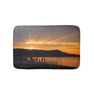Sonnenaufgang an der Promenade des Anglais Badematte
