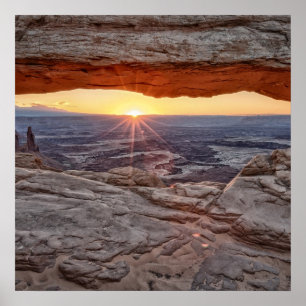 Sonnenaufgang an MESA-Bogen, Canyonlands Poster