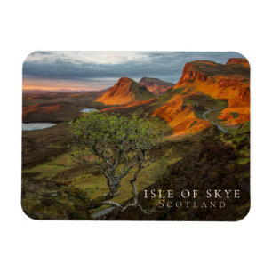 Sonnenaufgang an Quiraing Bergen auf Skye, Magnet
