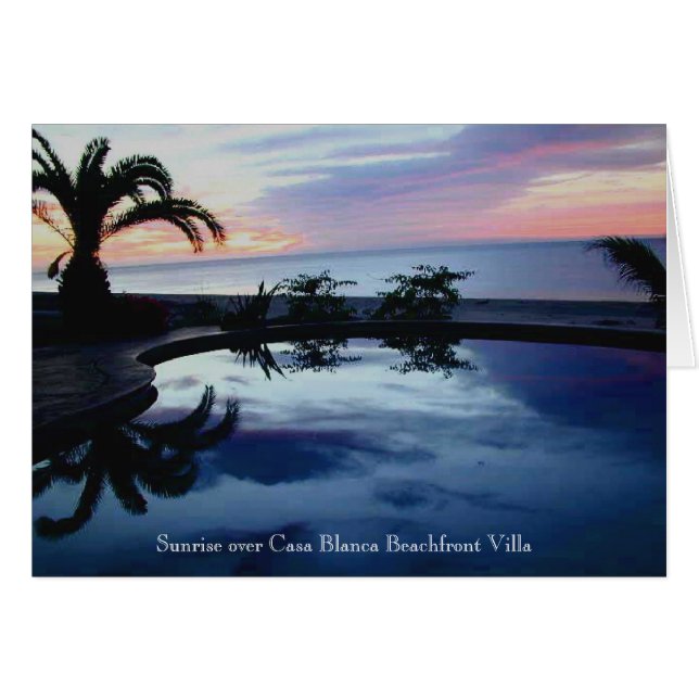 Sonnenaufgang an strandnahem Landhaus Casa-BLANCA (Vorderseite (Horizontal))