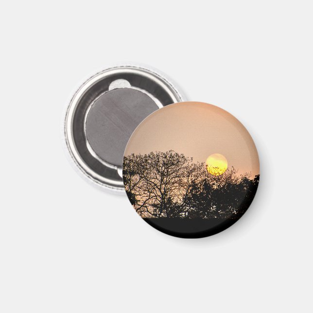 Sonnenaufgang Angkor Wat Kambodscha Magnet (Vorderseite/Rückseite)