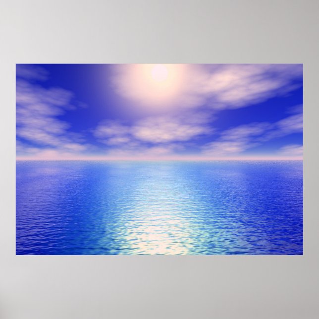 Sonnenaufgang Aquarium Hintergrund Poster (Vorne)