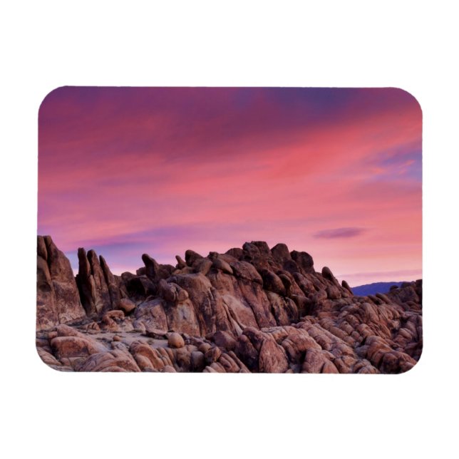 Sonnenaufgang auf Alabama Hills Magnet (Horizontal)