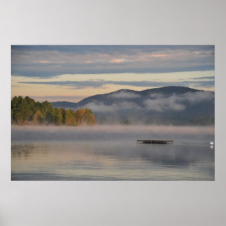 Sonnenaufgang auf Blue Mountain Lake Poster