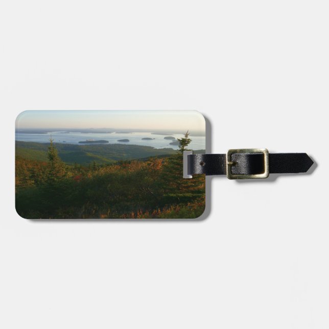 Sonnenaufgang auf dem Cadillac Mountain I Gepäckanhänger (Vorderseite horizontal)