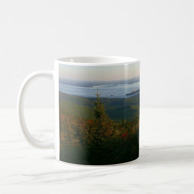 Sonnenaufgang auf dem Cadillac Mountain I Kaffeetasse (Links)
