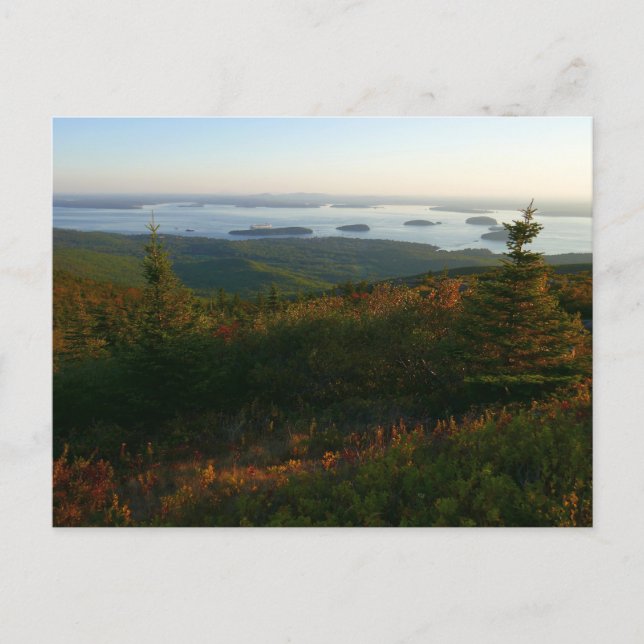 Sonnenaufgang auf dem Cadillac Mountain I Postkarte (Vorderseite)