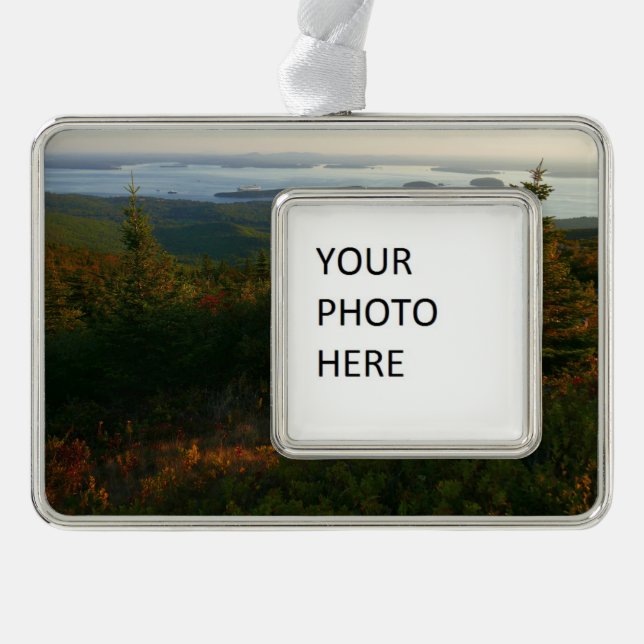 Sonnenaufgang auf dem Cadillac Mountain I Rahmen-Ornament Silber (Vorderseite)
