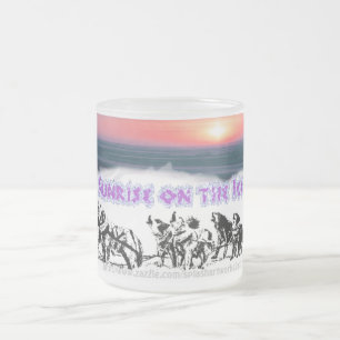 "Sonnenaufgang auf dem Eis" Mattglastasse