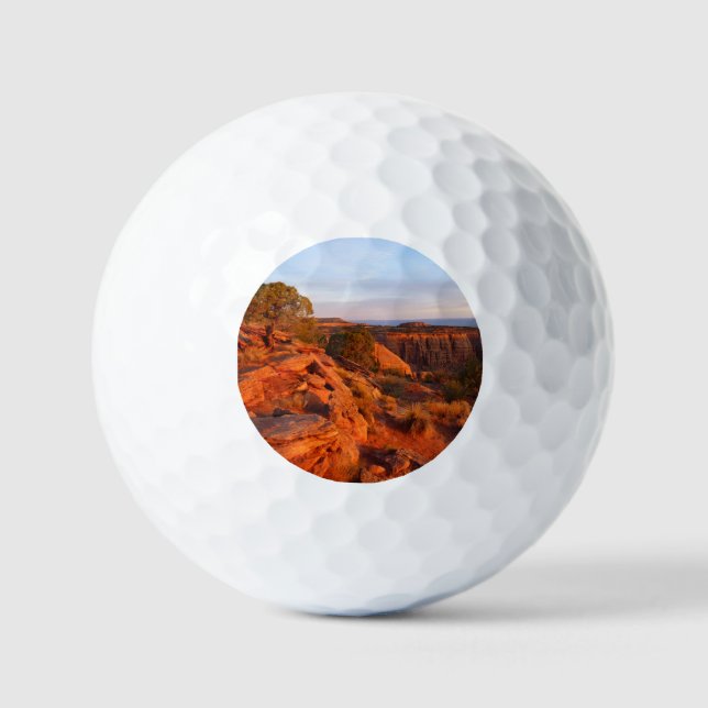 Sonnenaufgang auf dem Grand-View-Weg am Monument O Golfball (Vorderseite)