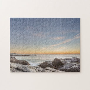 Sonnenaufgang auf dem Strand Armação, San Catari