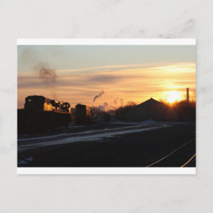 Sonnenaufgang auf dem Westernhof Postkarte