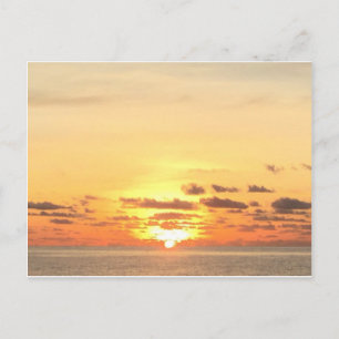 Sonnenaufgang auf der Postkarte der Palmbucht