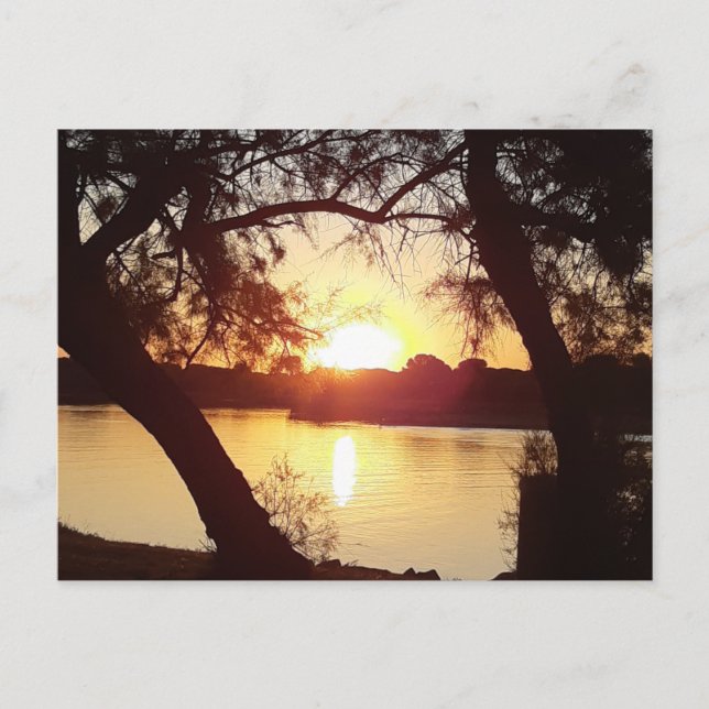 Sonnenaufgang auf La Grande Motte - Frankreich Postkarte (Vorderseite)