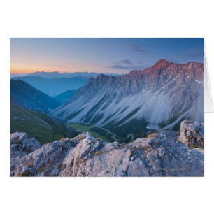 Sonnenaufgang auf mt. falschkogel, im Lechtaler