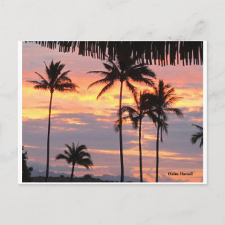 Sonnenaufgang auf O'ahu Island, HI Postkarte