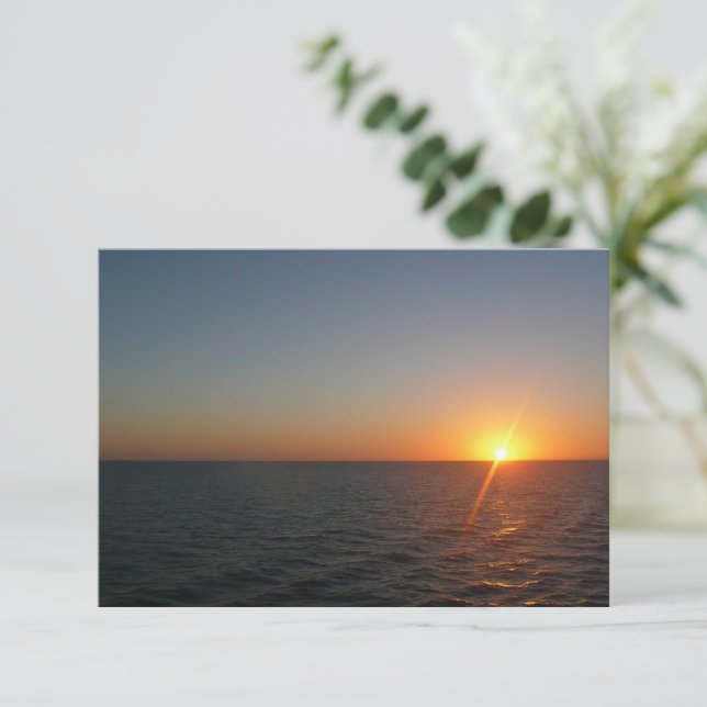 Sonnenaufgang auf Sea III Ocean Horizon Seascape (Stehend Vorderseite)