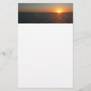Sonnenaufgang auf Sea III Ocean Horizon Seascape Briefpapier