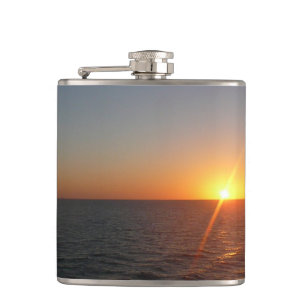 Sonnenaufgang auf Sea III Ocean Horizon Seascape Flachmann