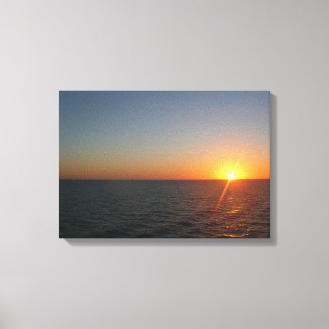 Sonnenaufgang auf Sea III Ocean Horizon Seascape Leinwanddruck (Vorderseite)