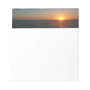 Sonnenaufgang auf Sea III Ocean Horizon Seascape Notizblock