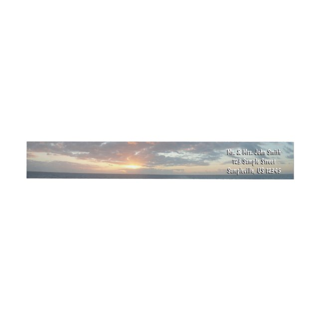 Sonnenaufgang auf See I Pastel Seascape (Person)