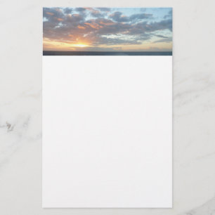 Sonnenaufgang auf See I Pastel Seascape Briefpapier