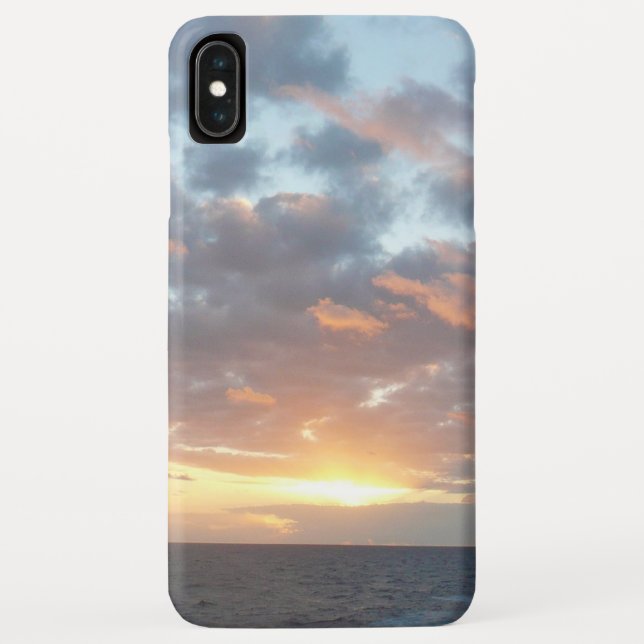 Sonnenaufgang auf See I Pastel Seascape Case-Mate iPhone Hülle (Rückseite)