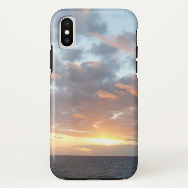 Sonnenaufgang auf See I Pastel Seascape Case-Mate iPhone Hülle (Rückseite)
