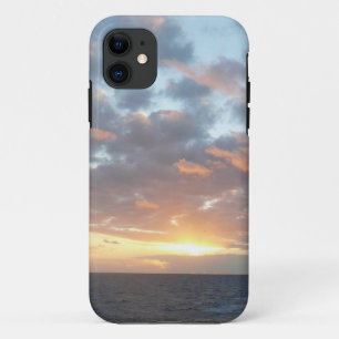 Sonnenaufgang auf See I Pastel Seascape iPhone 11 Hülle
