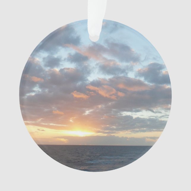 Sonnenaufgang auf See I Pastel Seascape Ornament (Vorderseite)