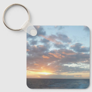 Sonnenaufgang auf See I Pastel Seascape Schlüsselanhänger