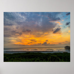 Sonnenaufgang auf Tybee Poster