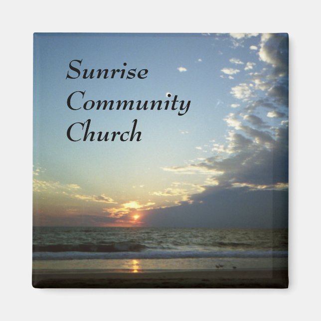 Sonnenaufgang, Außenbänke, NC Magnet (Vorne)
