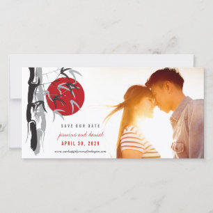 Sonnenaufgang Bamboo Hochzeit Speichern Sie die Da Save The Date