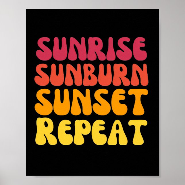Sonnenaufgang bei Sonnenaufgang wiederholen Poster (Vorne)