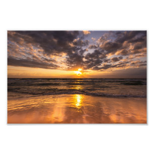 Sonnenaufgang beim Surferparadies Pazifischer Ozea Fotodruck