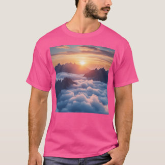 Sonnenaufgang Berge Landschaft Landschaft Landscha T-Shirt