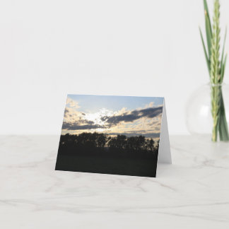 Sonnenaufgang-Blindbemerkungskarte Karte