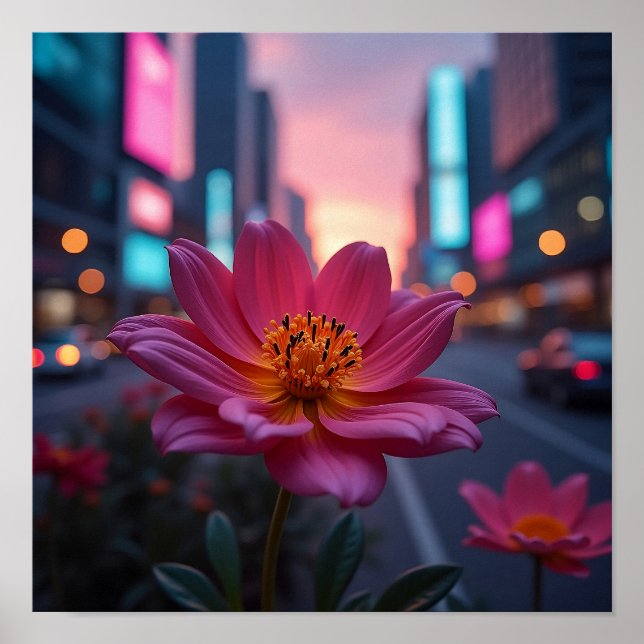 Sonnenaufgang-Bloom-Plakat Poster (Vorne)