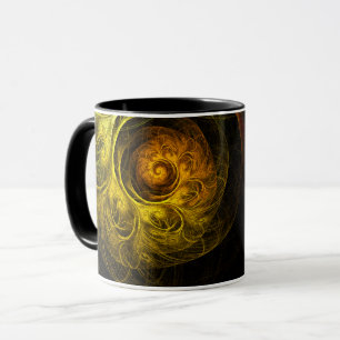 Sonnenaufgang Blumenrot Abstrakter Kaffee Tasse