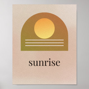 Sonnenaufgang Boho Terrakotta Bogen Wandkunst Druc Poster