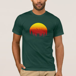Sonnenaufgang, Camping, Wildnis und Sonnenuntergan T-Shirt