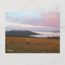 Sonnenaufgang der Pieniner Berge Postkarte